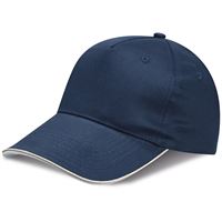 CAPPELLINO PIPING CON VISIERA A CONTRASTO